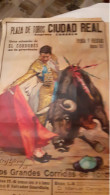 Poster Corrida ''unica Actuacion EL CORDOBES En La Provincia'' Plaza De Toros CIUDAD REAL Agosto 1971 - Cm 54x105 - RARO - Affiches