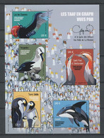 TAAF 2021 N° F992 ** Neufs MNH Superbes Faune Antarctique Oiseaux Birds En Graph Orque Fou Manchot Frégate Albatros - Nuevos