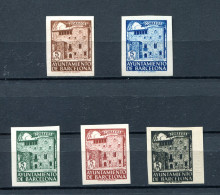 1943.ESPAÑA.BARCELONA.EDIFIL 42S/46S(*).NUEVOS SIN FIJASELLOS(MNH).CATALOGO 42€ - Barcelona