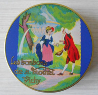 Boite En Tôle Publicitaire  Les Bonbons De H Moinet Vichy - Cajas