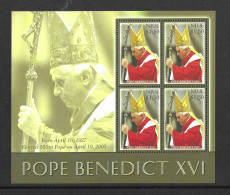 Niue 2005 MNH Inauguration Of Pope Benedict XV1 Sg 962 Sheetlet - Niue