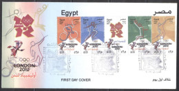 Egypt 2012-Summer Olympic Games, London 2012 FDC - Ongebruikt