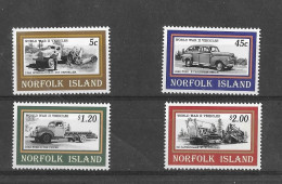 Norfolk Islands 1995 MNH Second World War Vehicles Sg 596/9 - Ile Norfolk