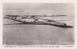 486733Zuiderzeewerken, Aanleg Sluisput Op Het Kornwerderzand (18 Febr, 1928)  - Den Oever (& Afsluitdijk)