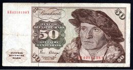 Billet Banque Allemagne 50 Deutsche Mark 1980-avec Marque "DEUTSCHE BUNDESBANK 1962" TB - 50 DM