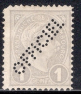 Luxembourg 1899 Single Postage Stamps Perforated "OFFICIEL"  In Mounted Mint - Dienstmarken