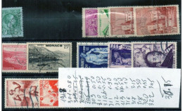 MONACO - 12 Timbres Entre N° 301 Et 322 (Oblitéré) - Used Stamps