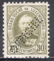 Luxembourg 1899 Single Postage Stamps Perforated "OFFICIEL"  In Unmounted Mint - Oficiales