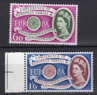 P2395 - GRANDE BRETAGNE Yv N°357/58 ** Europa - Unused Stamps
