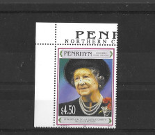 Penhyrn 1995 MNH 95th B'day Of Queen Elizabeth, The Queen Mother Sg 515 - Penrhyn