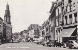 48719Zutphen, Markt Met Wijnhuistoren. (FOTOKAART ZIE AUTO’S)(Doordrukstempel, Vlekken)  - Zutphen