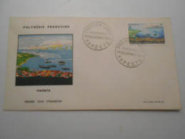 Polynesie Française Fdc , Paysages Papeete 1964 - FDC