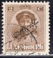 Luxembourg 1922 Single Grand Duchess Charlotte & Landscapes Of 1921-1922 Overprinted "Official In Fine Used - Servizio