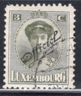 Luxembourg 1922 Single Grand Duchess Charlotte & Landscapes Of 1921-1922 Overprinted "Official In Fine Used - Servizio