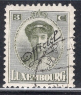 Luxembourg 1922 Single Grand Duchess Charlotte & Landscapes Of 1921-1922 Overprinted "Official In Fine Used - Service
