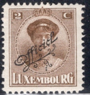 Luxembourg 1922 Single Grand Duchess Charlotte & Landscapes Of 1921-1922 Overprinted "Official In Mounted Mint - Service