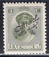 Luxembourg 1922 Single Grand Duchess Charlotte & Landscapes Of 1921-1922 Overprinted "Official In Mounted Mint - Officials