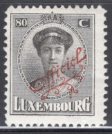 Luxembourg 1922 Single Grand Duchess Charlotte & Landscapes Of 1921-1922 Overprinted "Official In Mounted Mint - Dienstmarken
