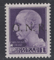 Repubblica Sociale Italiana (1944) - GNR Verona, 1 Lira ** - Mint/hinged