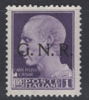 Repubblica Sociale Italiana (1944) - GNR Verona, 1 Lira ** - Ungebraucht