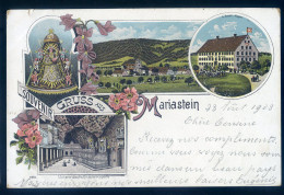 Cpa De Suisse Souvenir Gruss Aus Mariastein      STEP82 - Autres & Non Classés