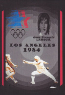 CPM Escrime Jeux Olympiques Par Jihel Tirage Limité En 30 Ex Numérotés Signés Los Angeles LAMOUR - Fencing
