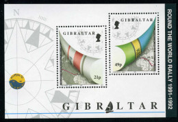 Gibraltar 16 HB 1992 Rally Nautico Alrededor Del Mundo 1991-92 Mapa, Brújula L - Gibraltar