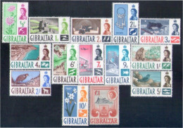 Gibraltar 145/58 1954 Serie Isabel II Paisajes MH - Gibraltar