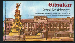 Gibraltar - Nº C 376 1978 Residencias Reales Aniv. De Isabel II Carnet 4 Pag.  - Gibraltar