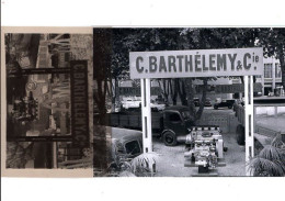 Stand D'Exposition Des Transports C BARTHELEMY, Marseille, (moteur Exposé) Photo Avec Négatif - Ambachten