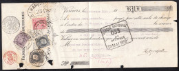 EFFET DE COMMERCE 1922 FABRIQUE DE CHAUSSURES HENRI ROSQUET VERVIERS - AFFR. MIXTE ALBERT I  - FLORENVILLE - 1900 – 1949
