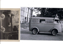 Camionnette (Nez De Cochon) Transports C BARTHELEMY, Marseille, Photo Avec Négatif - Old Professions