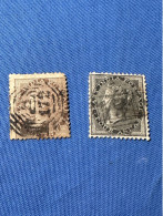 British India 1856  Michel # 11 Und # 13 Queen Victoria  1 Anna Und 4 Anna - 1854 East India Company Administration