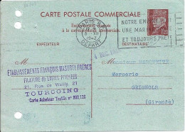 PETAIN N° CARTE POSTALE COMMERCIALE 515-CP2 DE PARIS / 5.12.42 - 1941-42 Pétain