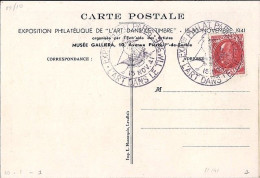 PETAIN N° 506 S/CP. DE PARIS/L’ART DANS LE TP/15.11.41 - 1941-42 Pétain