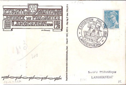MERCURE N° 549 S/CP DE LANDERNEAU/EXPO PHIL/5.6.44 - 1938-42 Mercurio