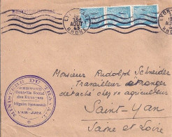 MERCURE N° 549 X 3 S/L. DE LYON GARE/14.8.43 - 1938-42 Mercurio