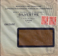 MERCURE N° 415x2 S/L. DE LYON/7.5.42 - 1938-42 Mercurius