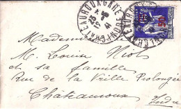 PAIX N° 479 S/MINI LETTRE DE CHATEAUROUX/12.5.41 - 1932-39 Paz