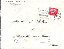 PAIX N° 283 PERF. S.L.C. S/DEVANT DE THANN/18.2.36 - 1932-39 Paix