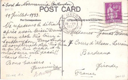 PAIX N° 281 S/CP. DIVERSES DE 1933/39 - 1932-39 Paz