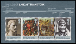 Gran Bretaña HB 54 2008 Reyes Británicos Las Casas De Lancaster Y York MNH - Blocs-feuillets