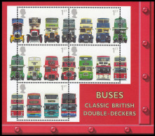 Gran Bretaña HB 15 2001 Autobuses De Dos Pisos MNH - Blocks & Miniature Sheets