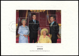 Gran Bretaña HB 12 2000 Centenario De La Reina Madre Con Matasello Del Primer  - Blocks & Miniature Sheets