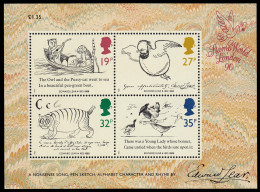 Gran Bretaña HB 4 1988 Centenario Del Fallecimiento De Edward Lear MNH - Blocchi & Foglietti