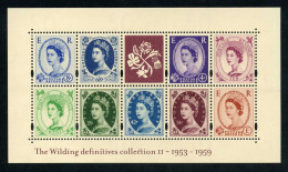 Gran Bretaña HB 20 2003 50 Aniv. De Las Series Isabel II 9 Val. Nº 2435/43 MNH - Hojas Bloque