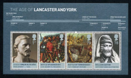 Gran Bretaña HB 54 2008 Reyes Británicos Las Casas De Lancaster Y York MNH - Blocks & Miniature Sheets