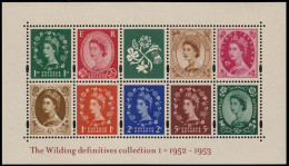 Gran Bretaña HB 19 2002  50 Aniv. Series Isabel II 9 Valores 2384/92 MNH - Blocs-feuillets