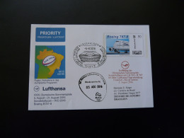 Lettre Vol Special Flight Cover Frankfurt To Rio Olympic Games Boeing 737 Lufthansa 2016 (plusbrief Individuell) - Sommer 2016: Rio De Janeiro