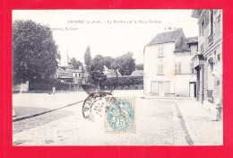 F-91-Crosne-01Ph78  Le Moulin Sur La Place Boileau, Cpa BE - Crosnes (Crosne)